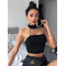 Choker Backless Halter Top Choker Backless Halter Top