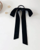 Traditional Velvet Bow Tie Hair Tie