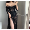 Black lace ensemble Black lace ensemble