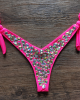 Barbie Influence Rhinestone Thong Bikini 