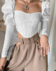 Romantic Puff Sleeve Corset Crop Top Romantic Puff Sleeve Corset Crop Top