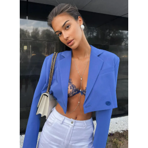 Sleek Cropped Blazer  Sleek Cropped Blazer