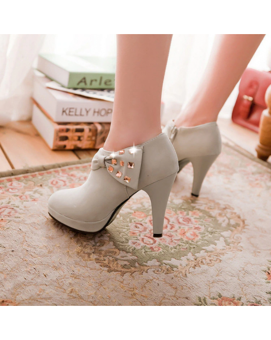 Glistening Accented High Heel Boots Glistening Accented High Heel Boots