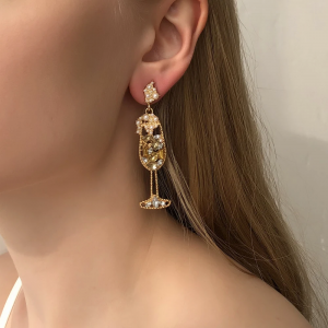 Let's Have A Toast Chandelier Earrings Let's Have A Toast Chandelier Earrings