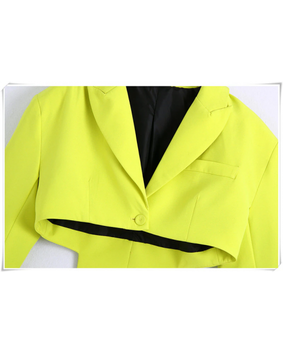 Waist Showcase Blazer Cut Out Bodycon Dress