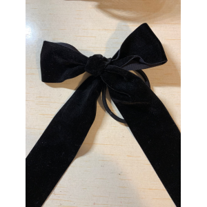 Traditional Velvet Bow Tie Hair Tie