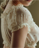 Sheer Underwear Ruffles Off The Shoulder Puff Sleeve Set Sheer Underwear Ruffles Off The Shoulder Puff Sleeve Set