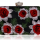 Rose Bud Evening Purse In Red Roses 
