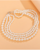 Classic Three Rounds Of Pearls Necklace 