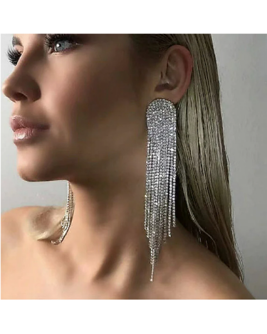 Women's Raining In Rhinestone Earrings