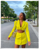 Waist Showcase Blazer Cut Out Bodycon Dress