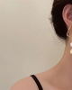 Salvador Dali Influence Gold And Pearl Earrings