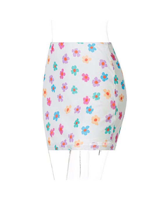 90s Influence Floral Mini Skirt 