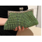Green Rhinestone Evening Clutch And Chain Purse Green Rhinestone Evening Clutch And Chain Purse