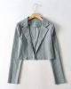 Pin Striped Suit Cropped Blazer Pin Striped Suit Cropped Blazer