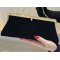 Black Velvet Gold Trim Staccato Rhinestone Clutch Purse Black Velvet Gold Trim Staccato Rhinestone Clutch Purse