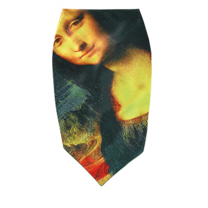 Women's Mona Lisa Portrait Or Fresco Painting Tube Top