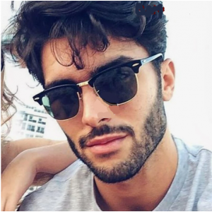 Men's Classic Semi-Rimless Sunglasses