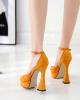 Colombian Yellow Platform Pumps High Heels