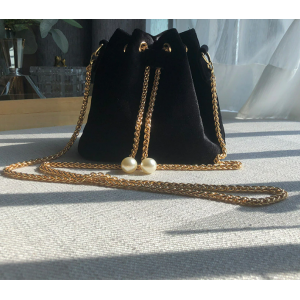 Vintage Sweet Red Wine And Black Liquorish Velvet Drawstring Purse