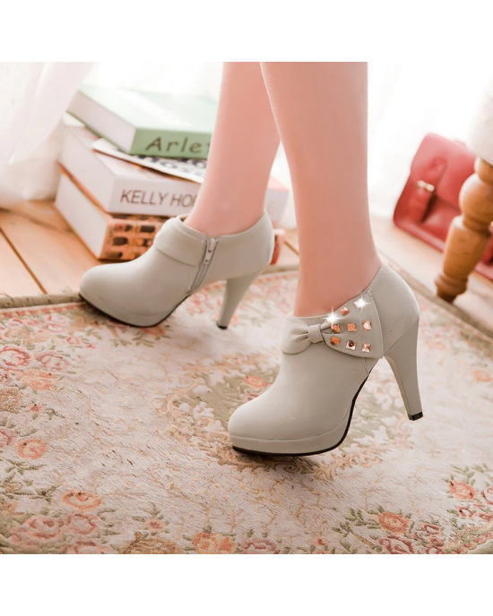 Glistening Accented High Heel Boots Glistening Accented High Heel Boots