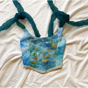 Vintage Elegant Aesthetic Crop Top