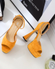 Colombian Yellow Platform Pumps High Heels