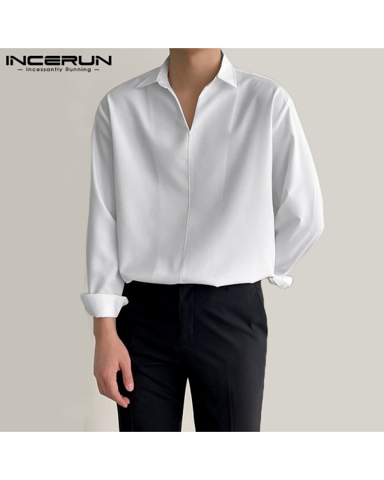 Men's Classy Solid Black Or White Formal Wear Shirt