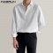 Men's Classy Solid Black Or White Formal Wear Shirt Men's Classy Solid Black Or White Formal Wear Shirt