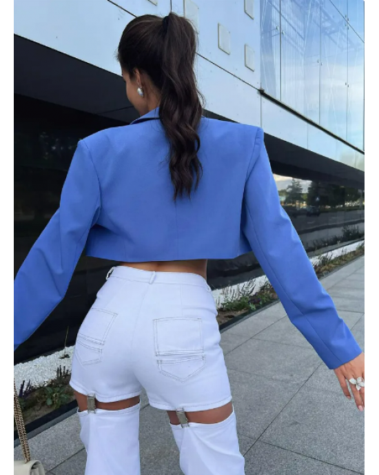 Sleek Cropped Blazer  Sleek Cropped Blazer