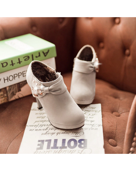 Glistening Accented High Heel Boots Glistening Accented High Heel Boots