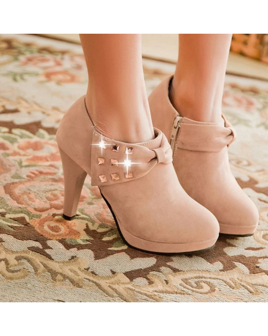 Glistening Accented High Heel Boots Glistening Accented High Heel Boots