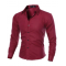 Men's Solid Color Long Sleeve Cocktail Party Top Men's Solid Color Long Sleeve Cocktail Party Top