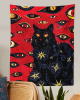 Cat Eyes Tapestry Cat Eyes Tapestry