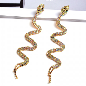Snake Rhinestone Earrings