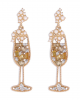 Let's Have A Toast Chandelier Earrings