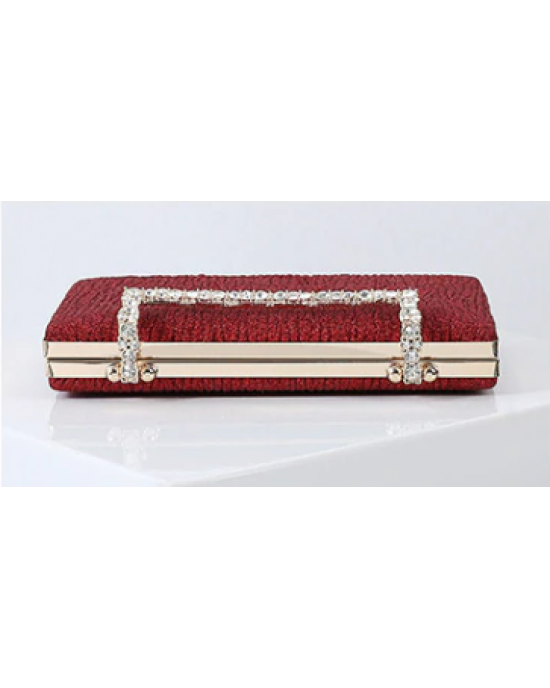 Pleated Sling Clutch Evening Purse