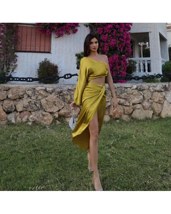 Stellar Fluorescent Evening Dress