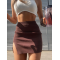 High Waist High Slit Mini Skirt High Waist High Slit Mini Skirt