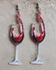 Wine Glass Earrings Wine Glass Earrings