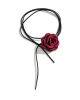 Elegant Rose Flower Choker Necklace