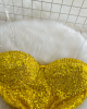 Yellow Sequined Party Dress 