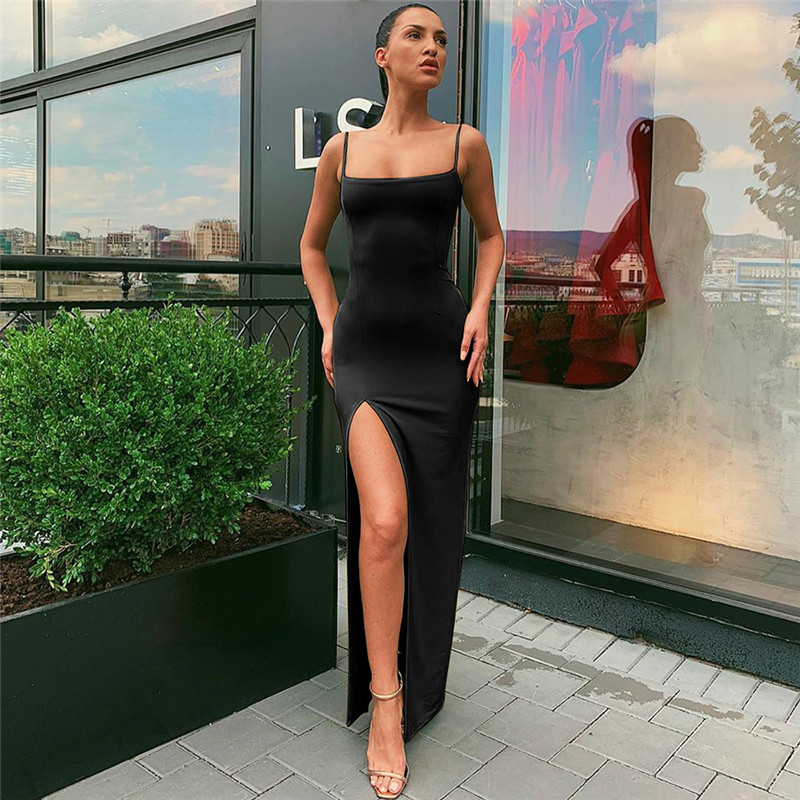 Backless-Sexy-Strap-Split-Summer-Dress-Women-Elastic-Long-Dresses-Sleeveless-Cam