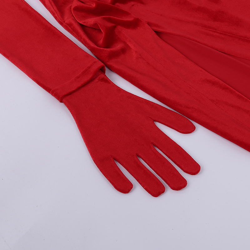 Beyouare-Elegant-Evening-Gala-Dresses-Women-Square-Collar-Long-Sleeve-With-Glove