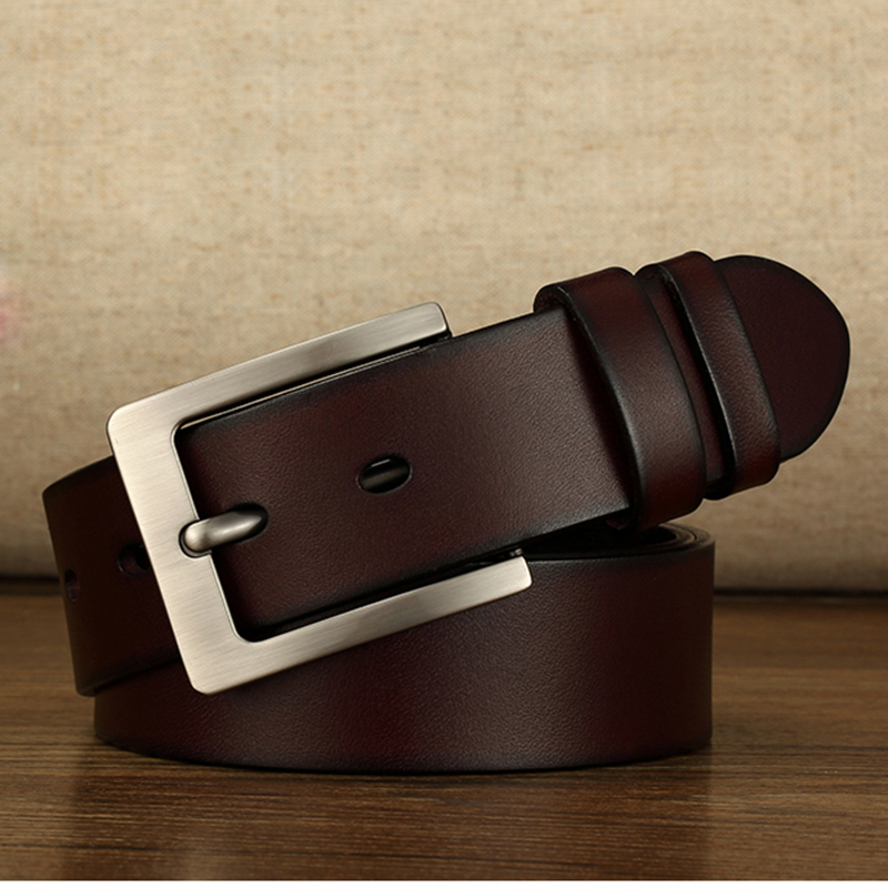 CEXIKA-140-150-160-170cm-Leather-Men-Belt-Cow-Genuine-Leather-Belt-Pin-Buckle-Bi