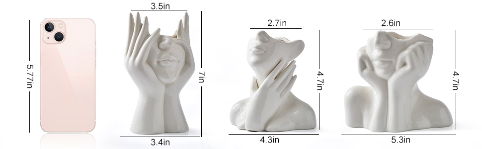 Decoration-desk-accessories-human-face-statue-ceramic-vase-figurines-for-interio