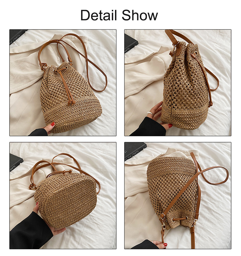 Drawstring-Women39s-Straw-Bucket-Bag-Summer-Woven-Shoulder-Bags-Purse-Beach-Hand
