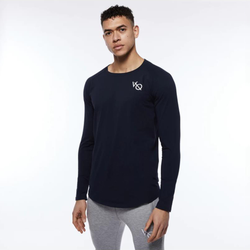 Jogger-Men39s-New-Cotton-Crew-Neck-Long-Sleeves-gym-running-training-elastic-bod