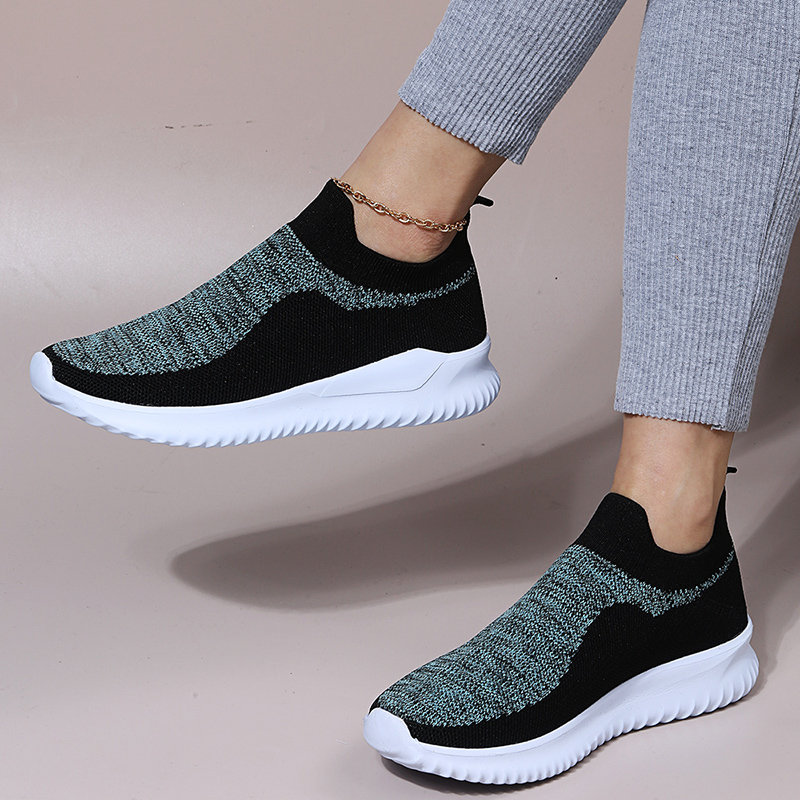 Mixed-Color-Knitting-Platform-Sneakers-for-Women-Spring-Autumn-Slip-on-Flat-Shoe