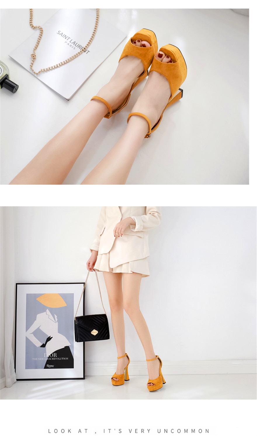 Peep-Toe-Concise-Flock-Female-Sandals-2022-Summer-High-Heels-Shoes-Ankle-Buckle-